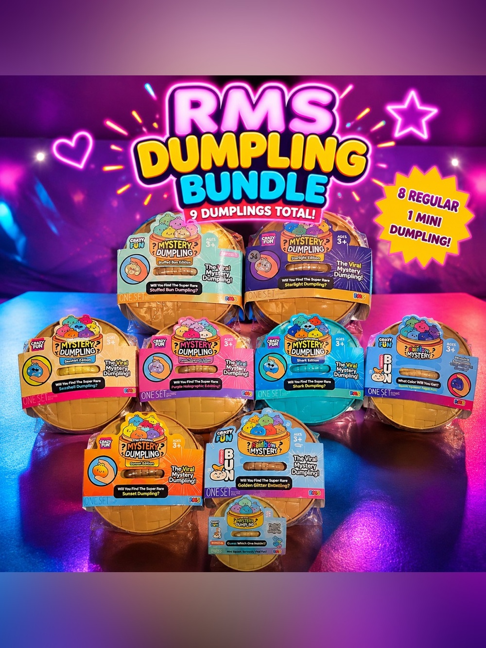 RMS dumpling bundle of 9